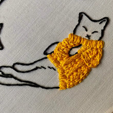 Load image into Gallery viewer, Cozy Sweater Kitties Craft Diy Embroidery Kit
