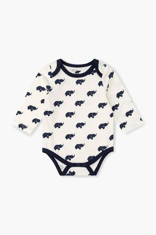 Jack + Jill Bodysuit - Navy Elephant