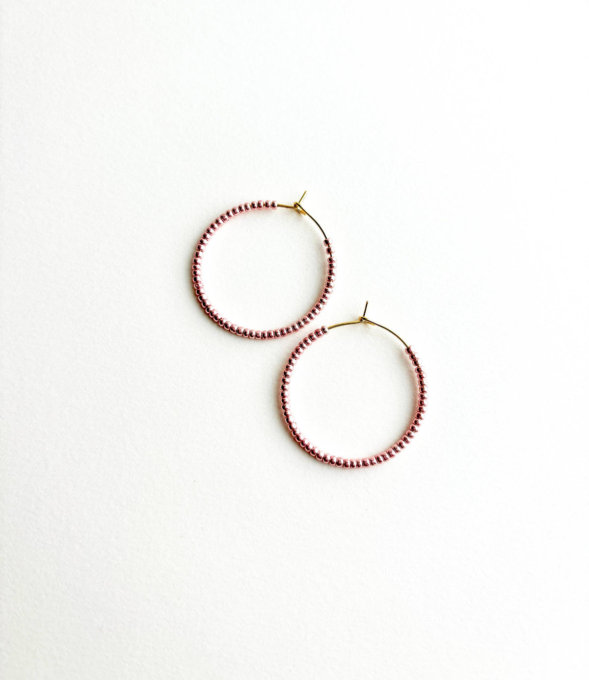 Pearlized Pink Hoops