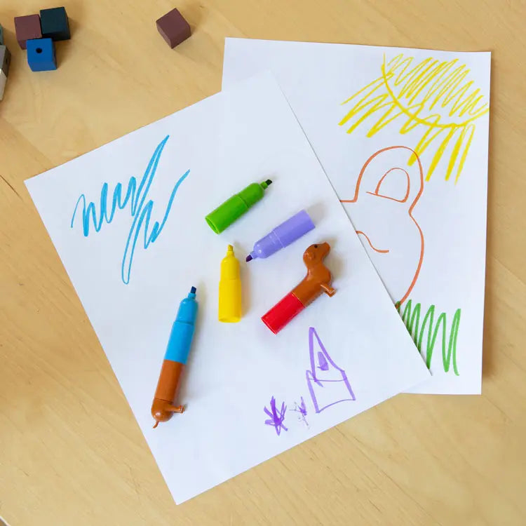 Rainbow Dachshund Markers