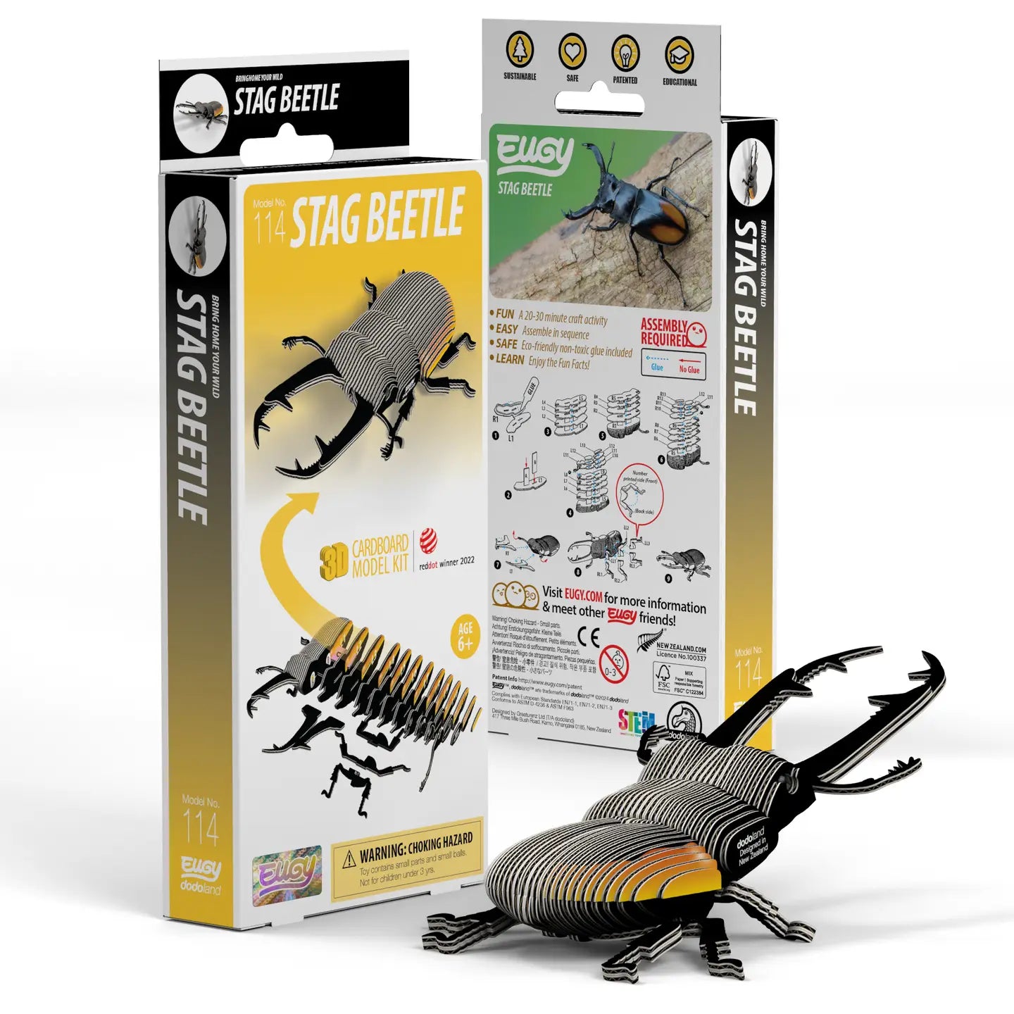 Eugy Stag Beetle 3D Puzzle