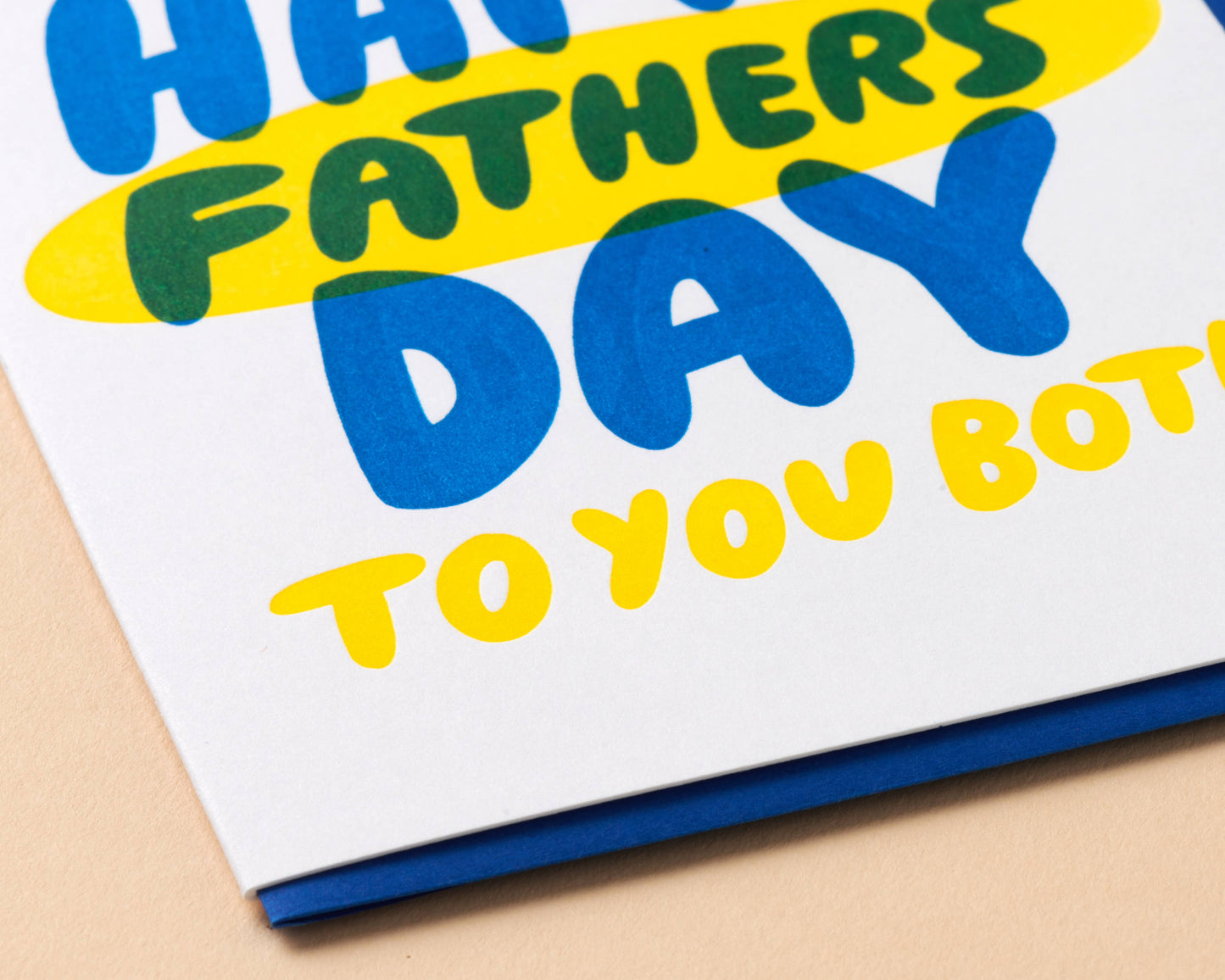 Letterpress Happy Father's Day You Both Card