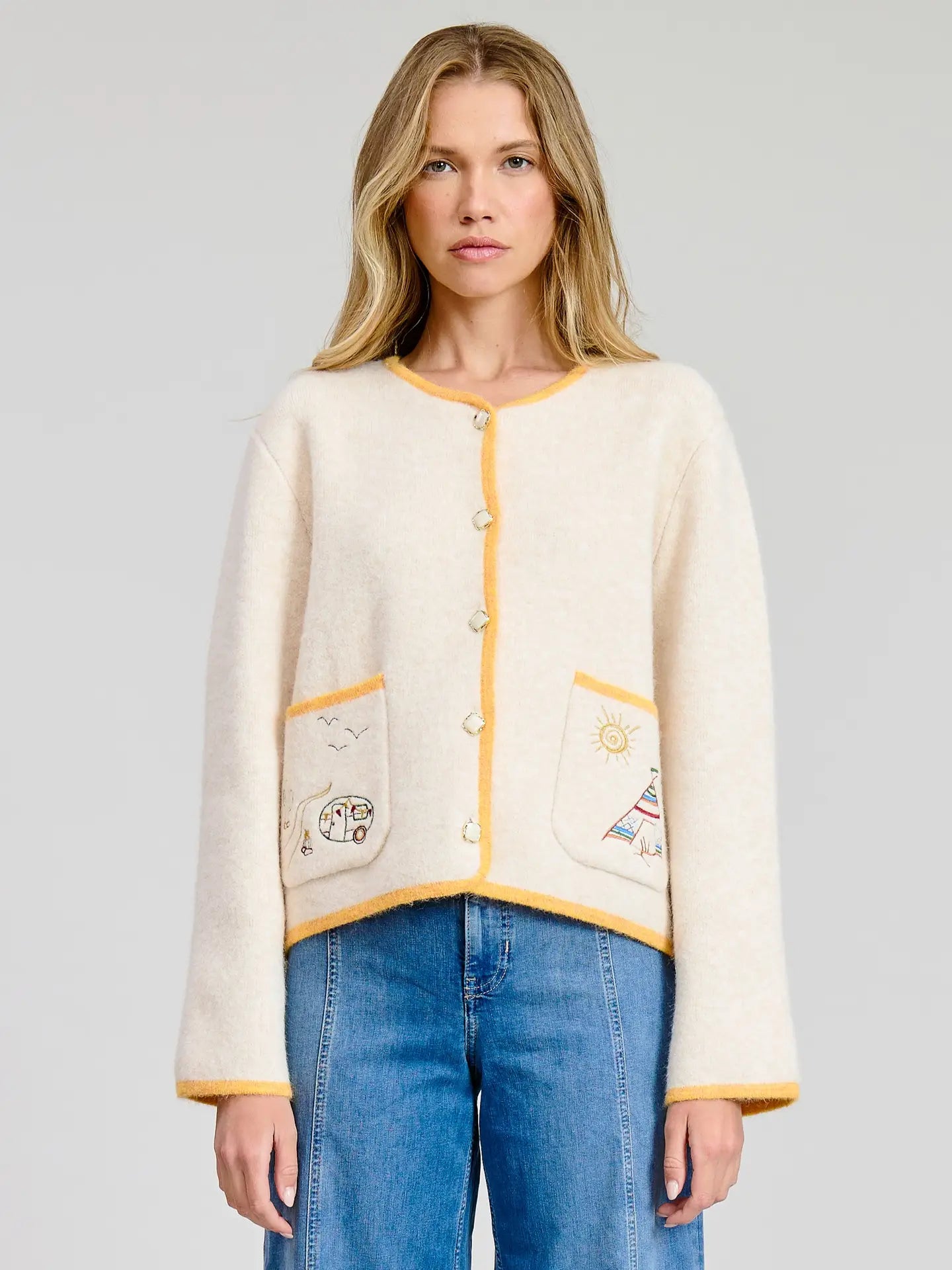 Wanderlust Embroidered Cardigan