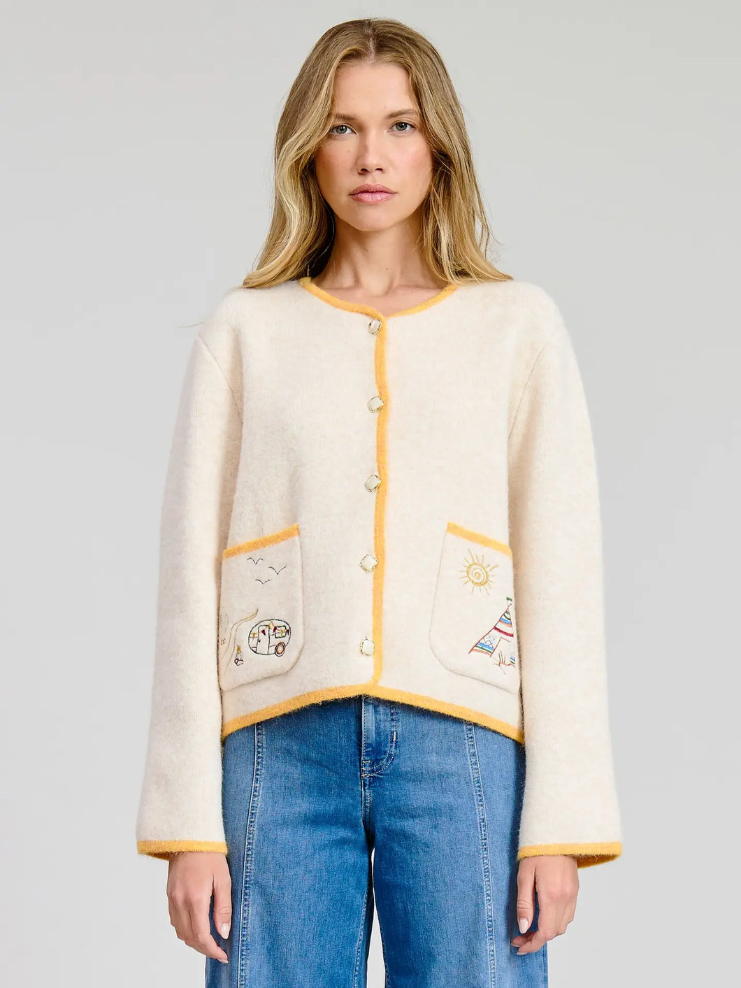 Wanderlust Embroidered Cardigan