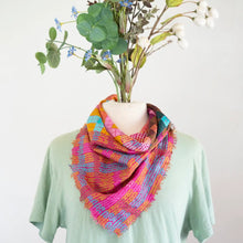Load image into Gallery viewer, Summer in the Desert Knit &amp; Weave - Pure Silk Bandana Scarf
