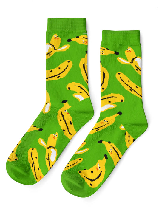 Kristina Micotti Banana - Small Crew Socks
