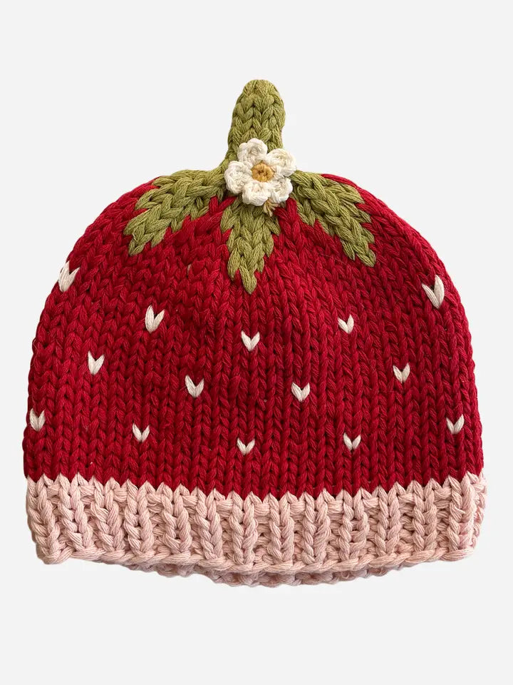 Addie Strawberry Baby Hat