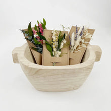 Load image into Gallery viewer, Willow &amp; White Larkspur Mini Bouquet
