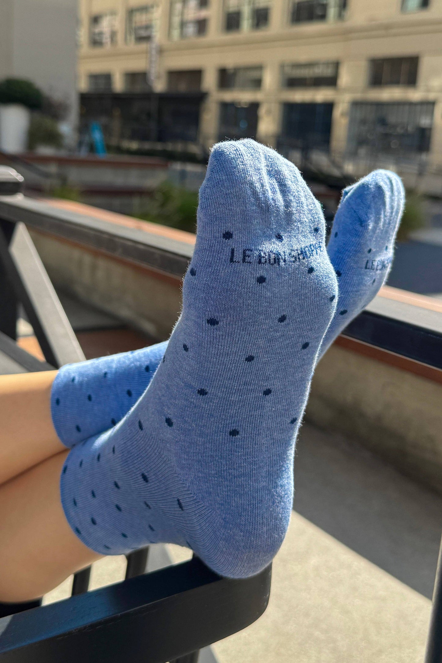 Polka Dot Sneaker Socks OATMEAL/BLACK