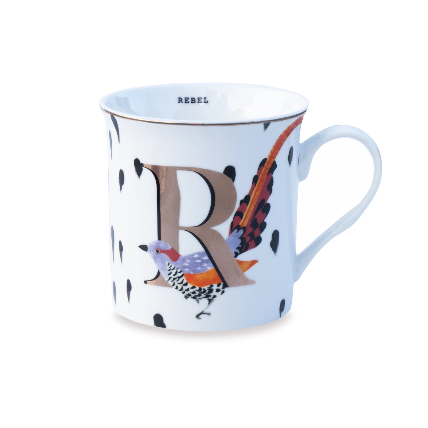 Yvonne Ellen the Gold Edition Alphabet Mugs