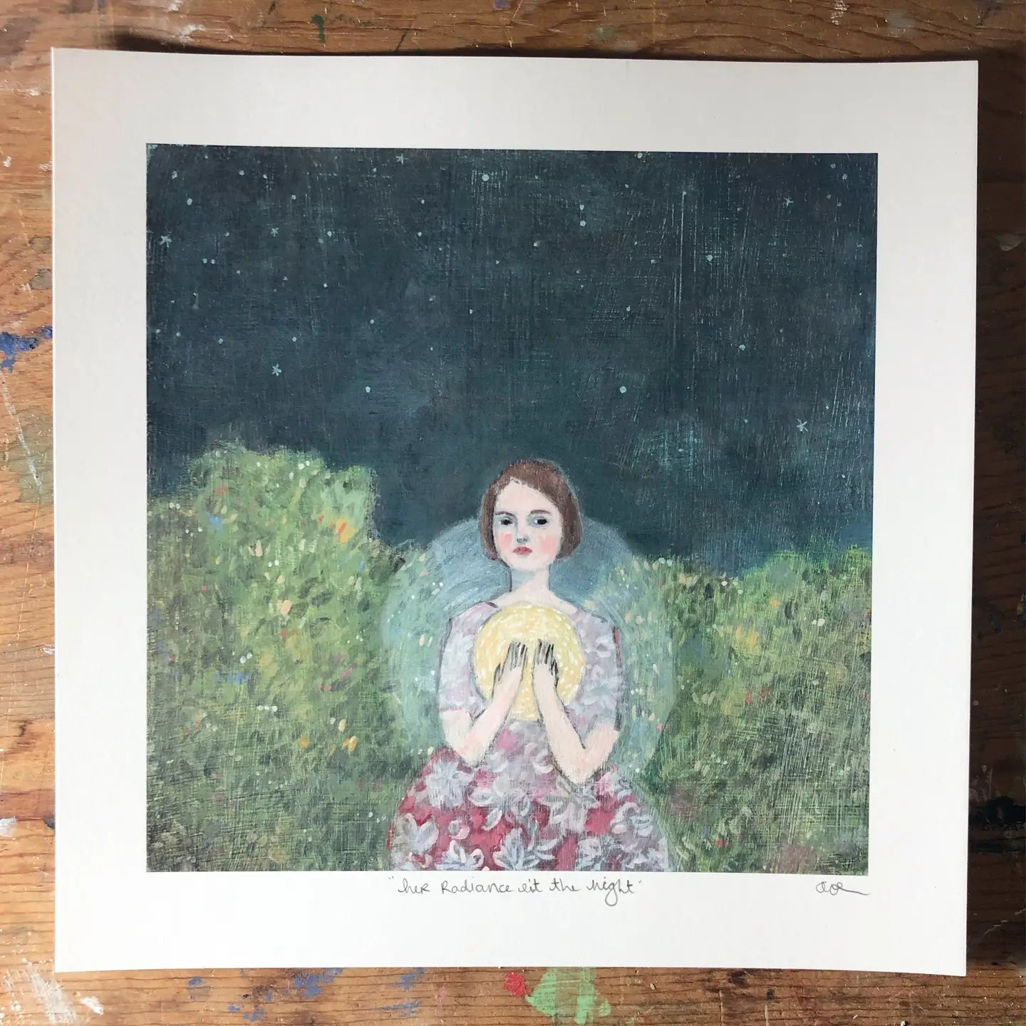 Her Radiance Lit the Night - Print