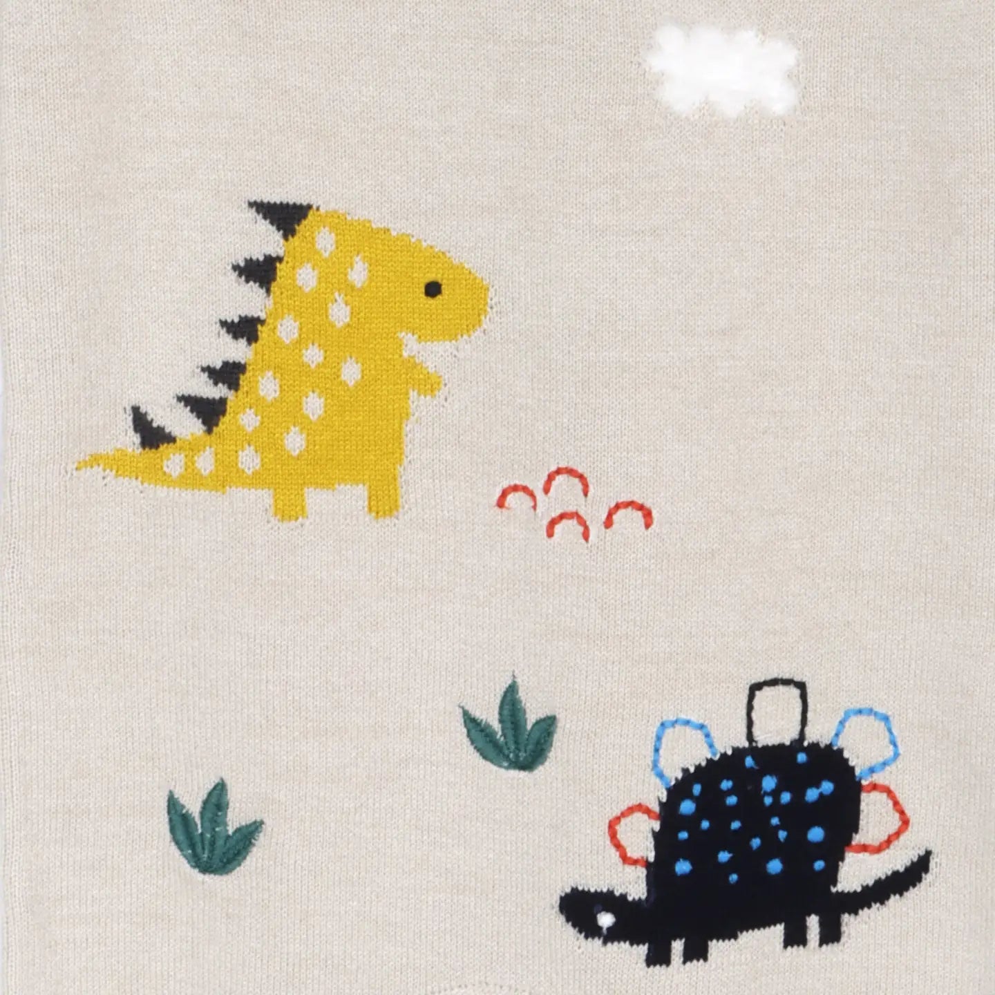 Dinosaur Knit Baby Sweater Jumpsuit