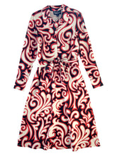 Load image into Gallery viewer, DELIA Cotton Knit Dress - Filigree Red
