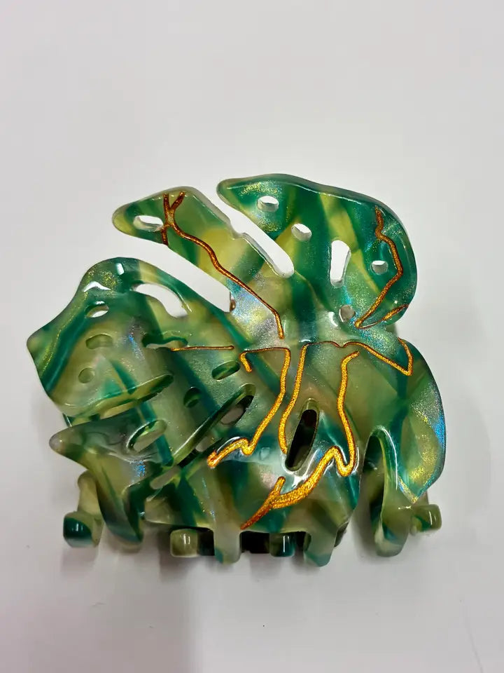 Mini Monstera Hair Claw