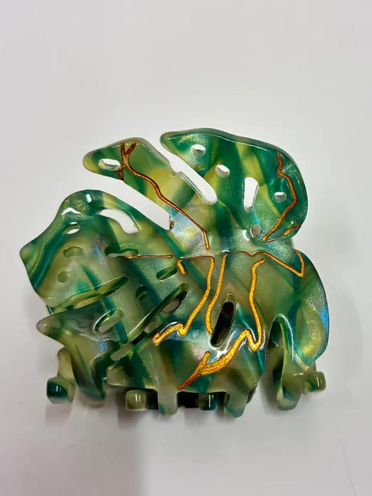 Mini Monstera Hair Claw