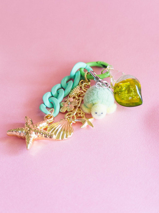 Fuzzy Sea Turtle Backpack/Bag Charm