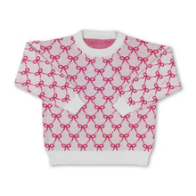 Load image into Gallery viewer, Pink bow kids sweater
