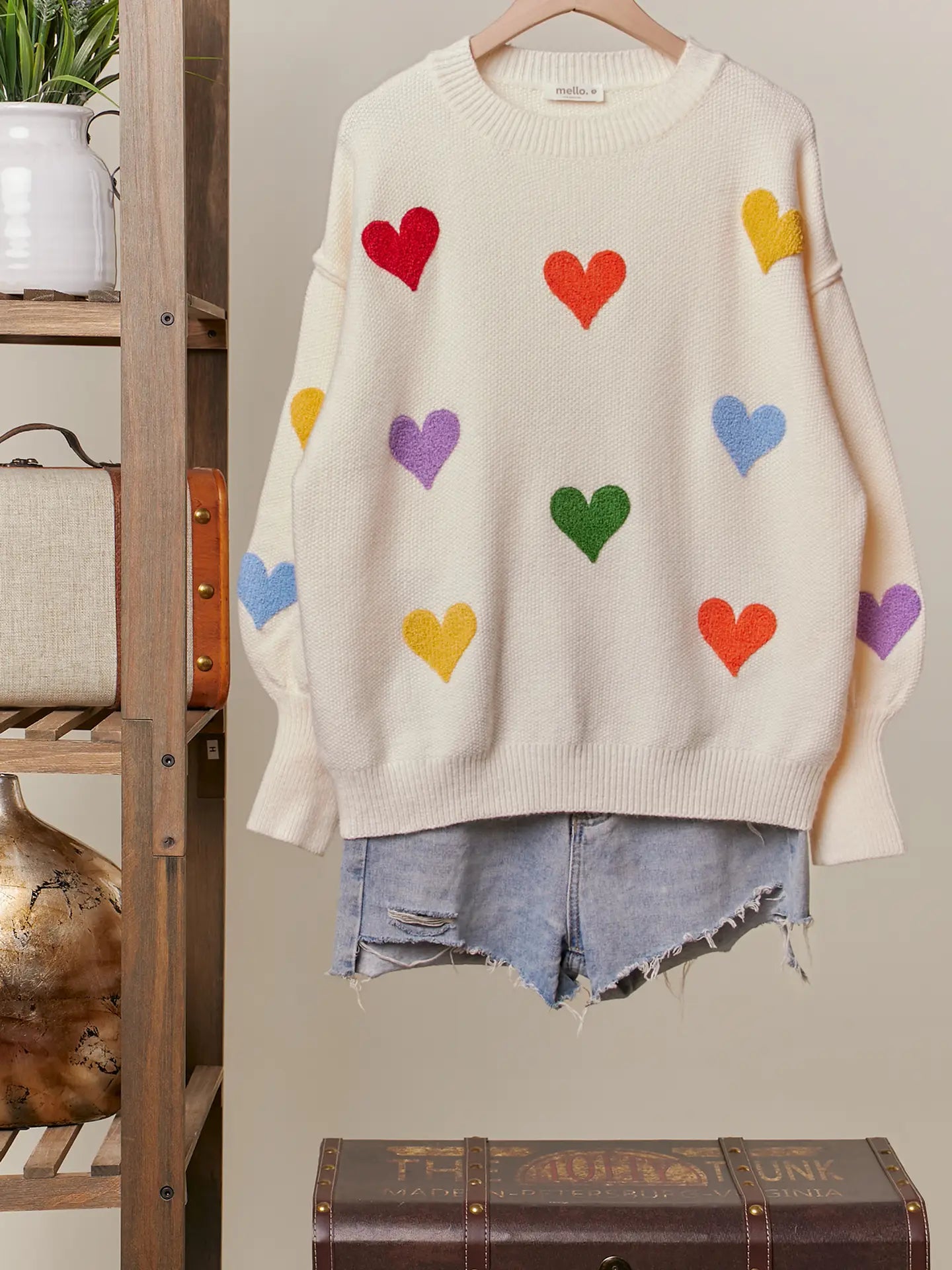 Heart Shaped Patterns Sweater