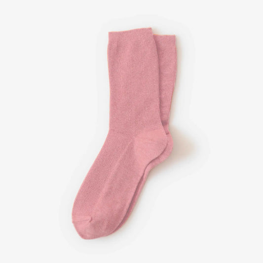Blush cotton sock