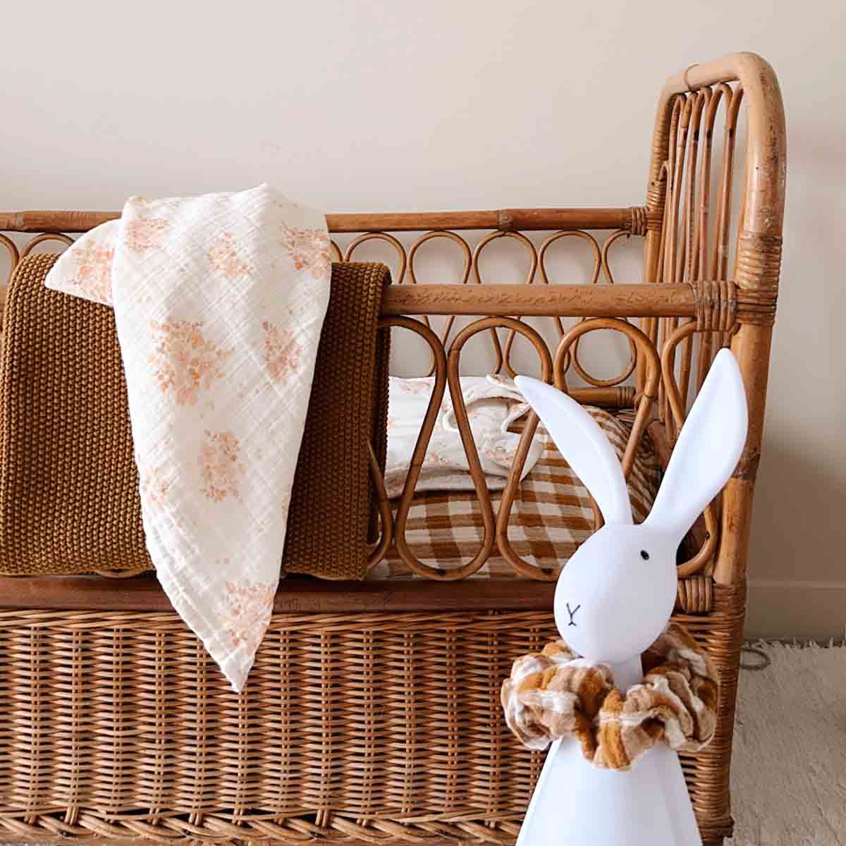 Bianca Scarf - Gingham Caramel
