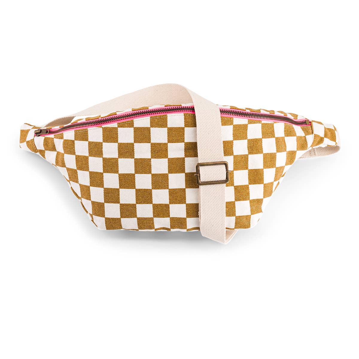 Women's Bum Bag - Checkered Board Caramel