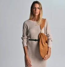 Load image into Gallery viewer, Anna soft suede bag in caramel

