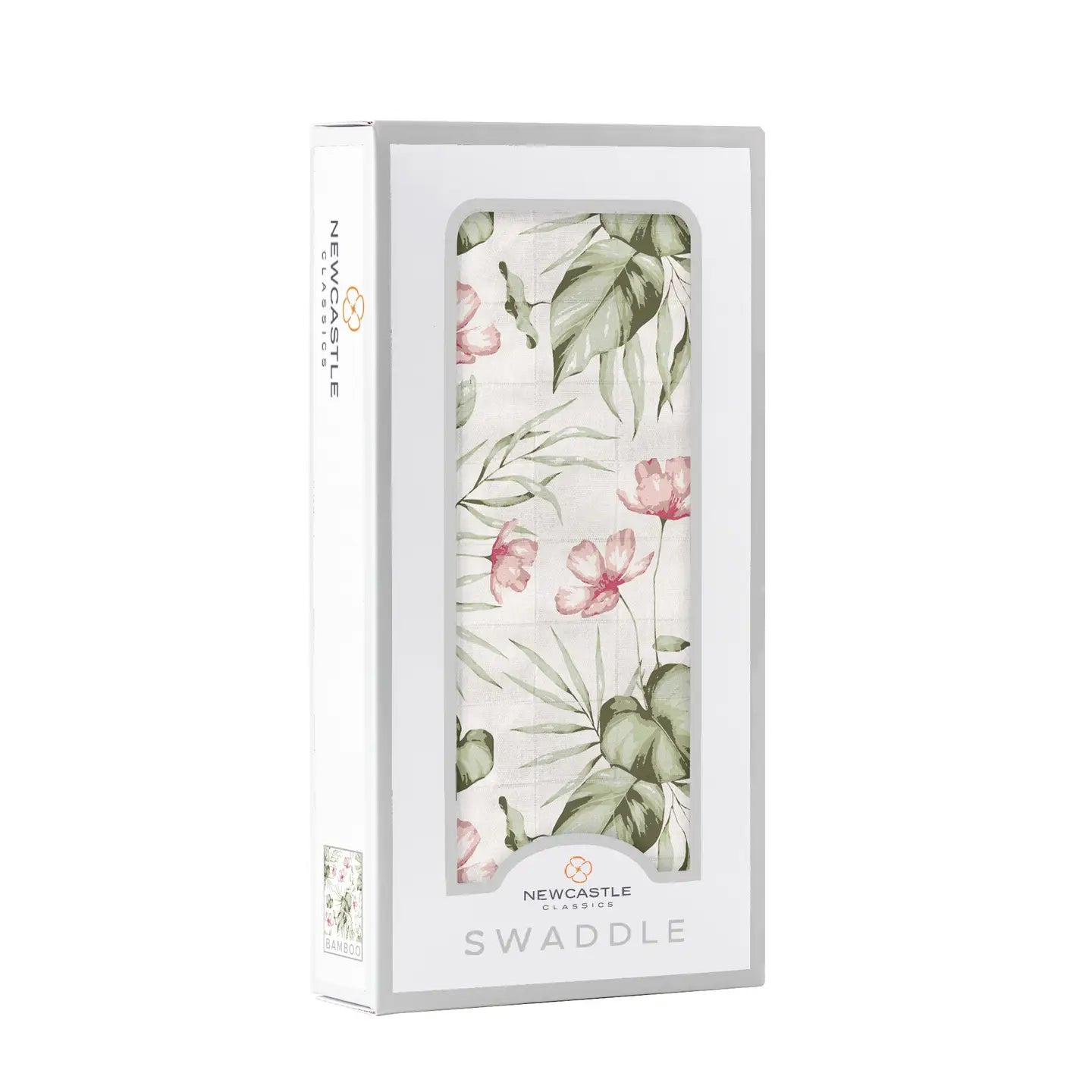 Silver Pink Orchid Swaddle