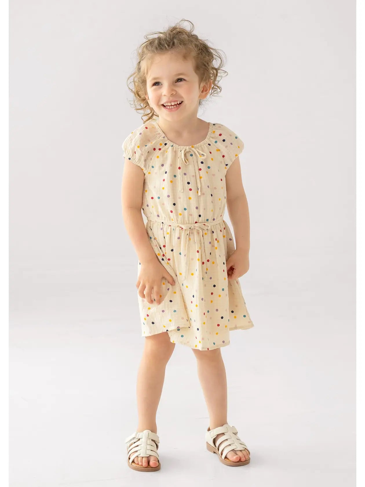 Confetti Cutie Cap Sleeve Dress