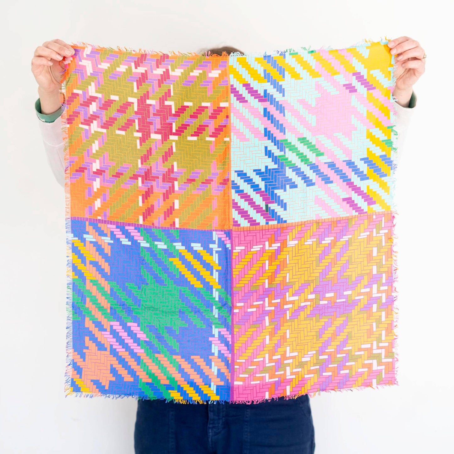 Autumn on the Plains Tartan & Tweed - Silk Bandana Scarf