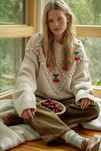 Load image into Gallery viewer, Cherry Popcorn Sweater
