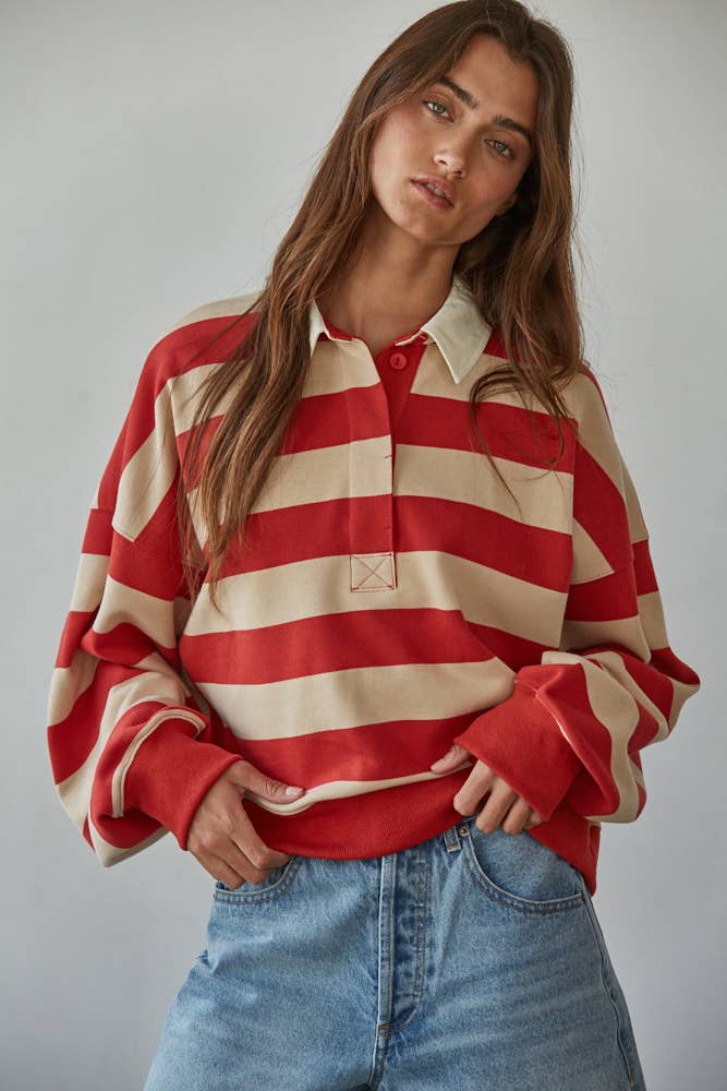 Striped Polo - Two Colors