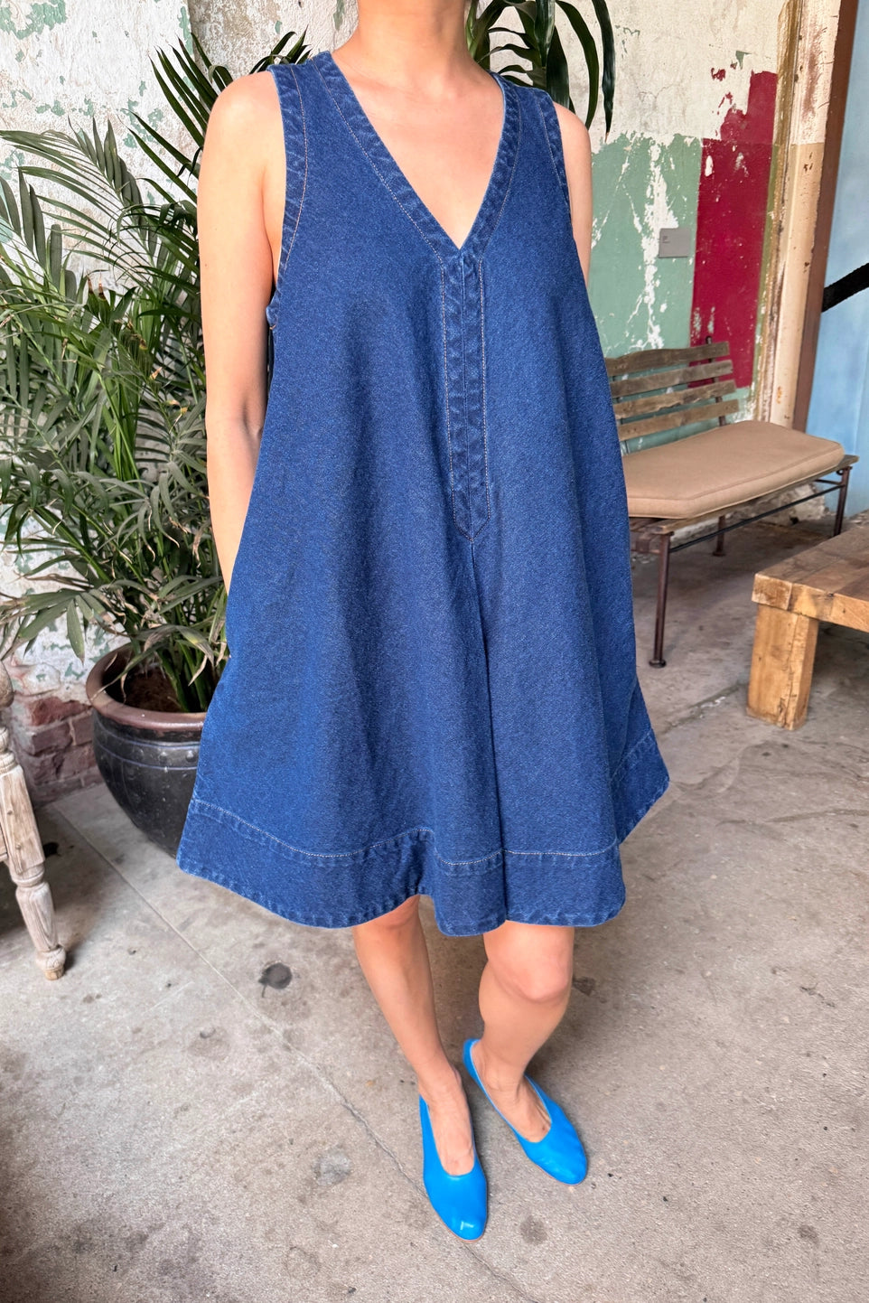 Mable Dress - Denim