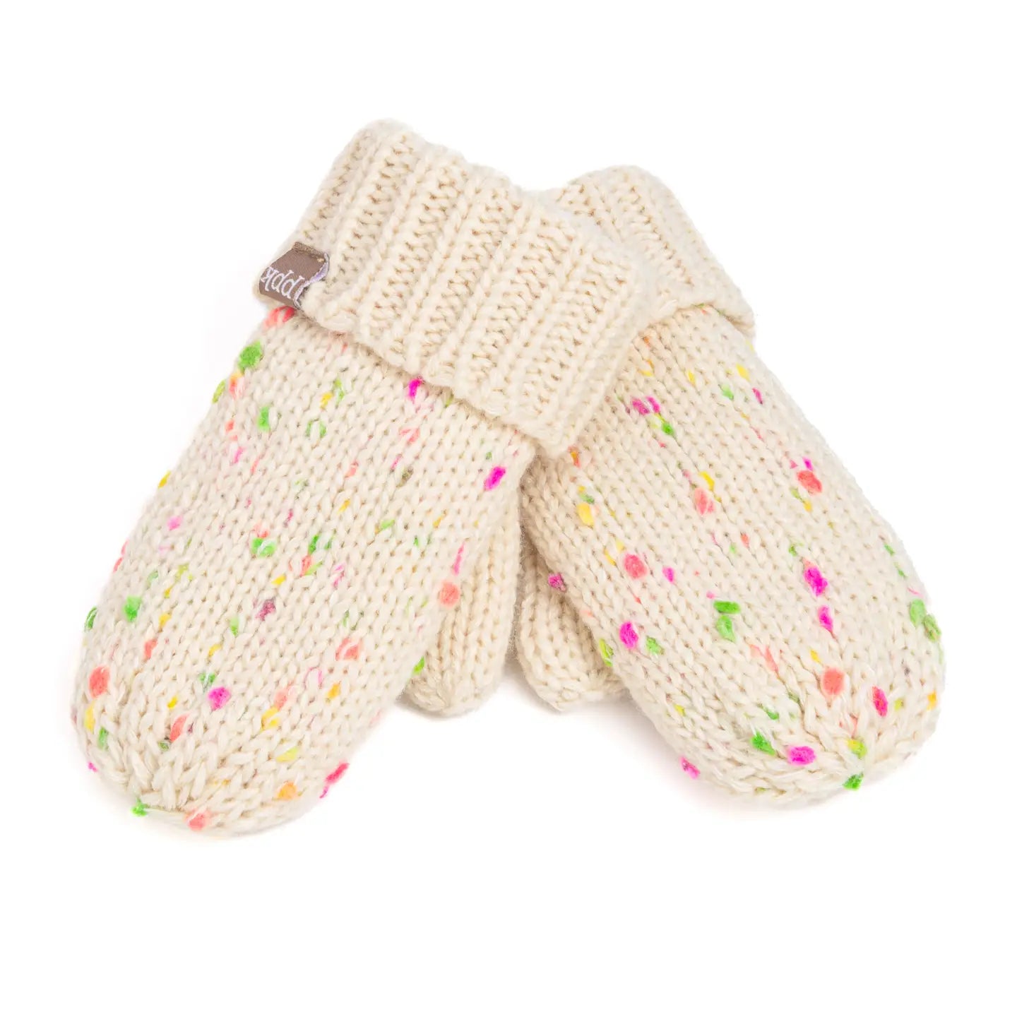 Girls Essential Speckled Knit Mittens