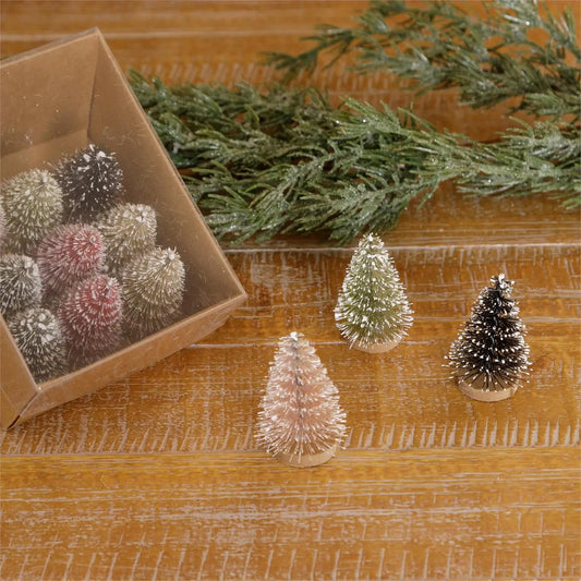 Box of Mini Bottle Brush Trees (Set 0f 12)