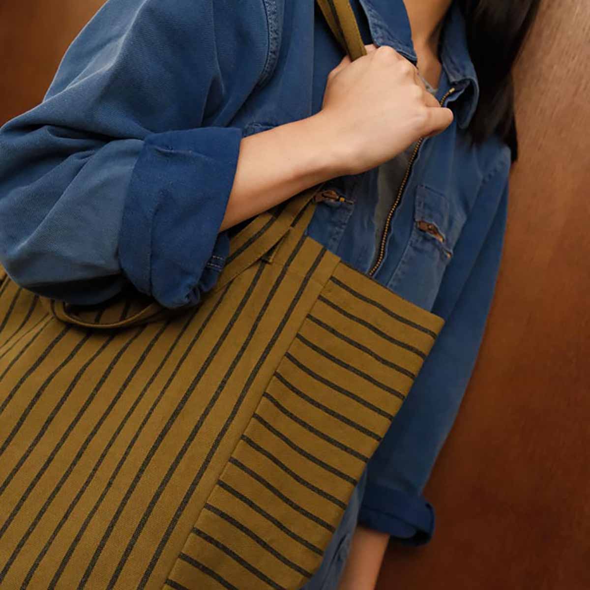 Elisabeth Tote Bag - Tennis Black/Olive