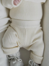 Load image into Gallery viewer, Baby Rib Leggings - Cream
