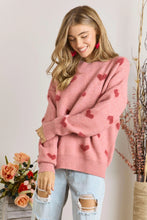 Load image into Gallery viewer, Lovely Heart Sweater - Pink/Red
