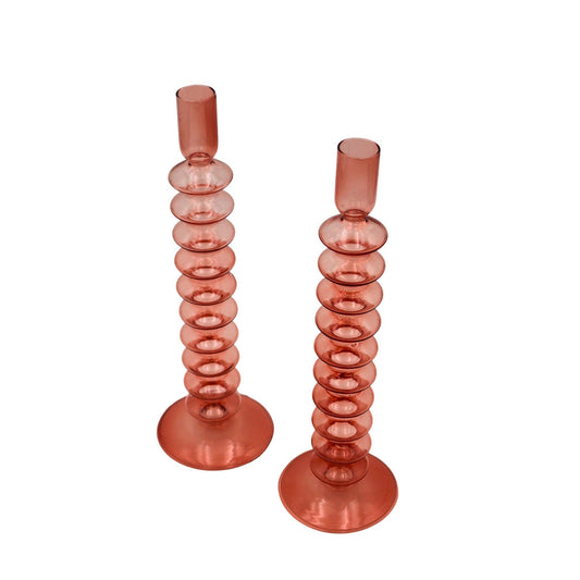 Coraline Peach Candle Holder