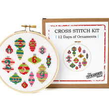 Load image into Gallery viewer, 12 Days of Ornaments Diy Cross Stitch Kit
