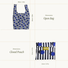 Load image into Gallery viewer, Polkastripe Pattern Reusable Eco-Friendly Tote Bag
