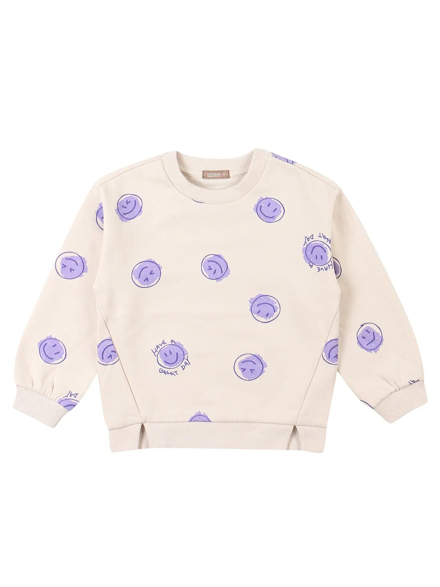 Happy Day Print Sweatshirt