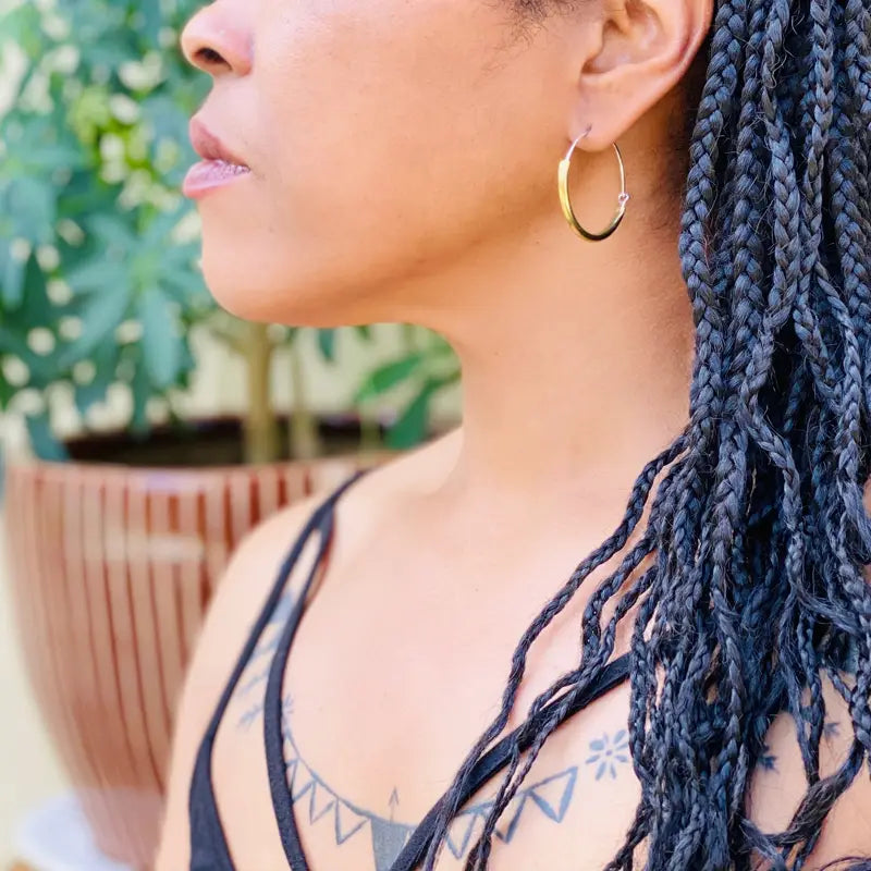 Tube Hoops- Brass