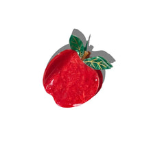 Load image into Gallery viewer, Hand-Painted Big Apple Claw Hair Clip
