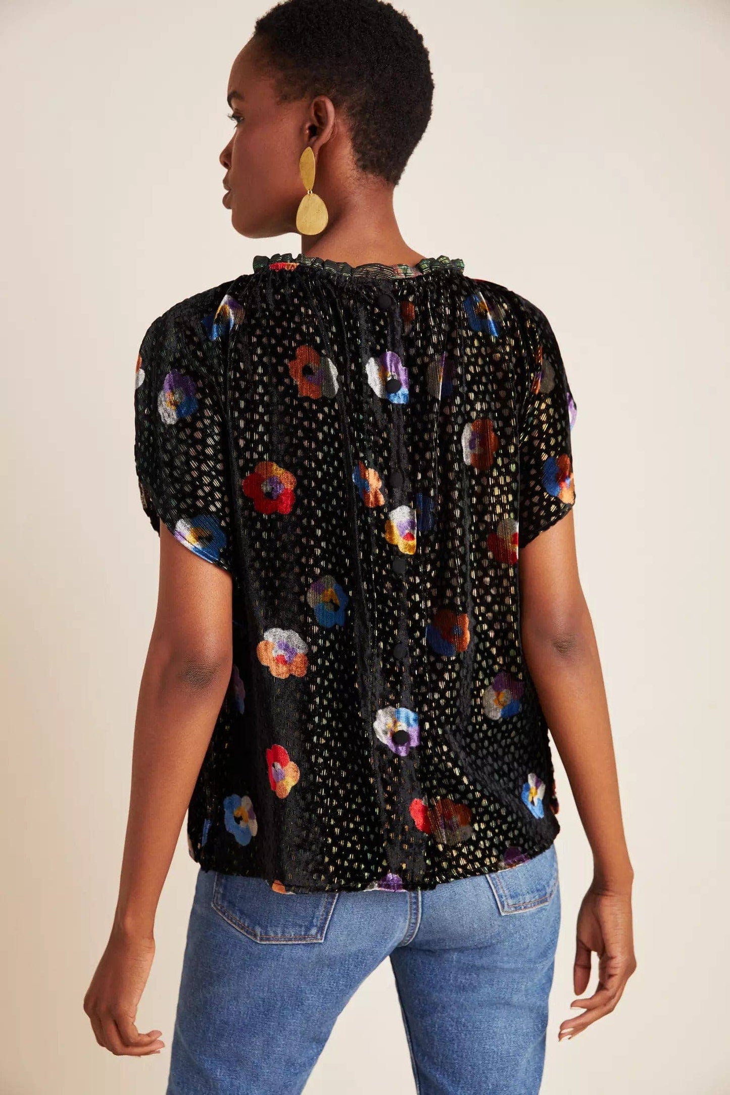 Kelton Velvet Blouse-Elektra Pansey