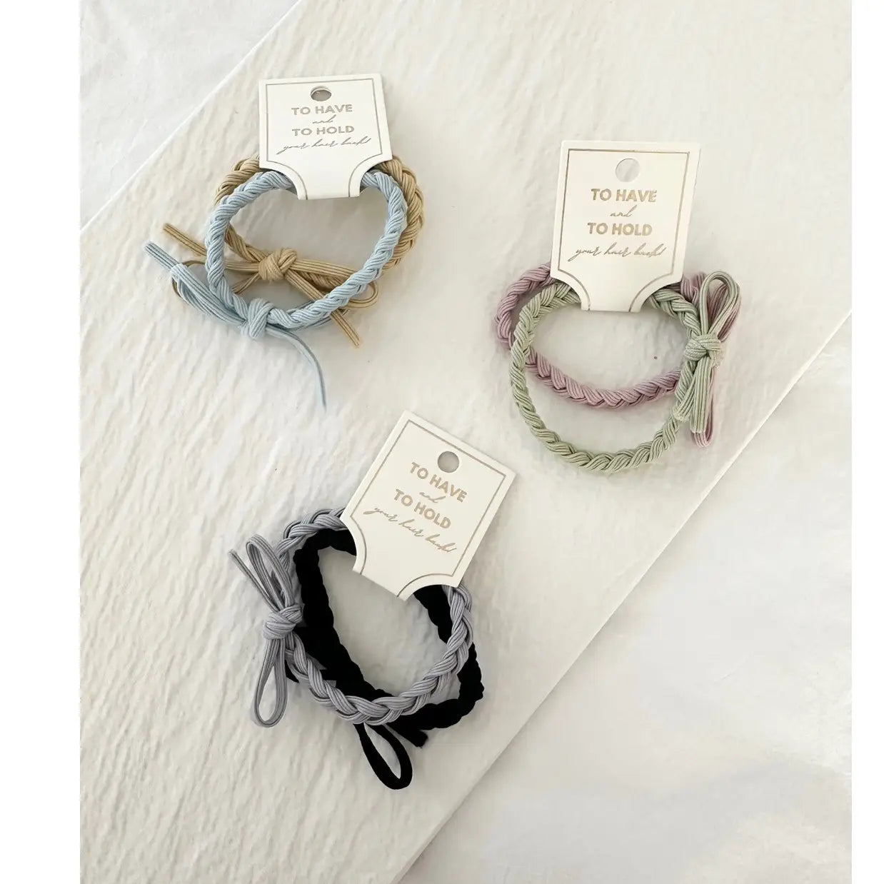Assorted Hairties 2PC Set - Several Colors
