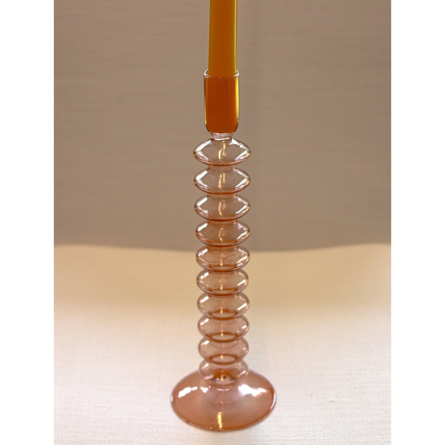 Coraline Peach Candle Holder