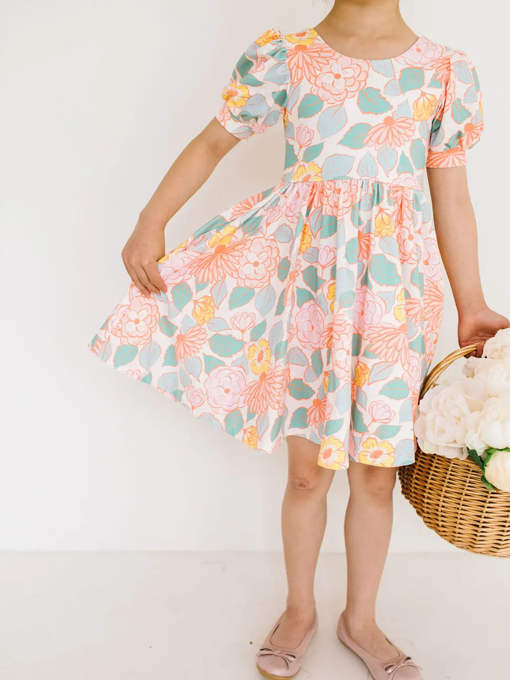 Puff Twirl in Soft Floral