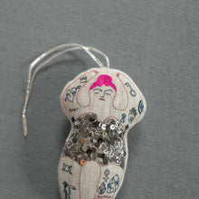 Load image into Gallery viewer, Tattooed Strong Lady - Cotton-Filled Ornament
