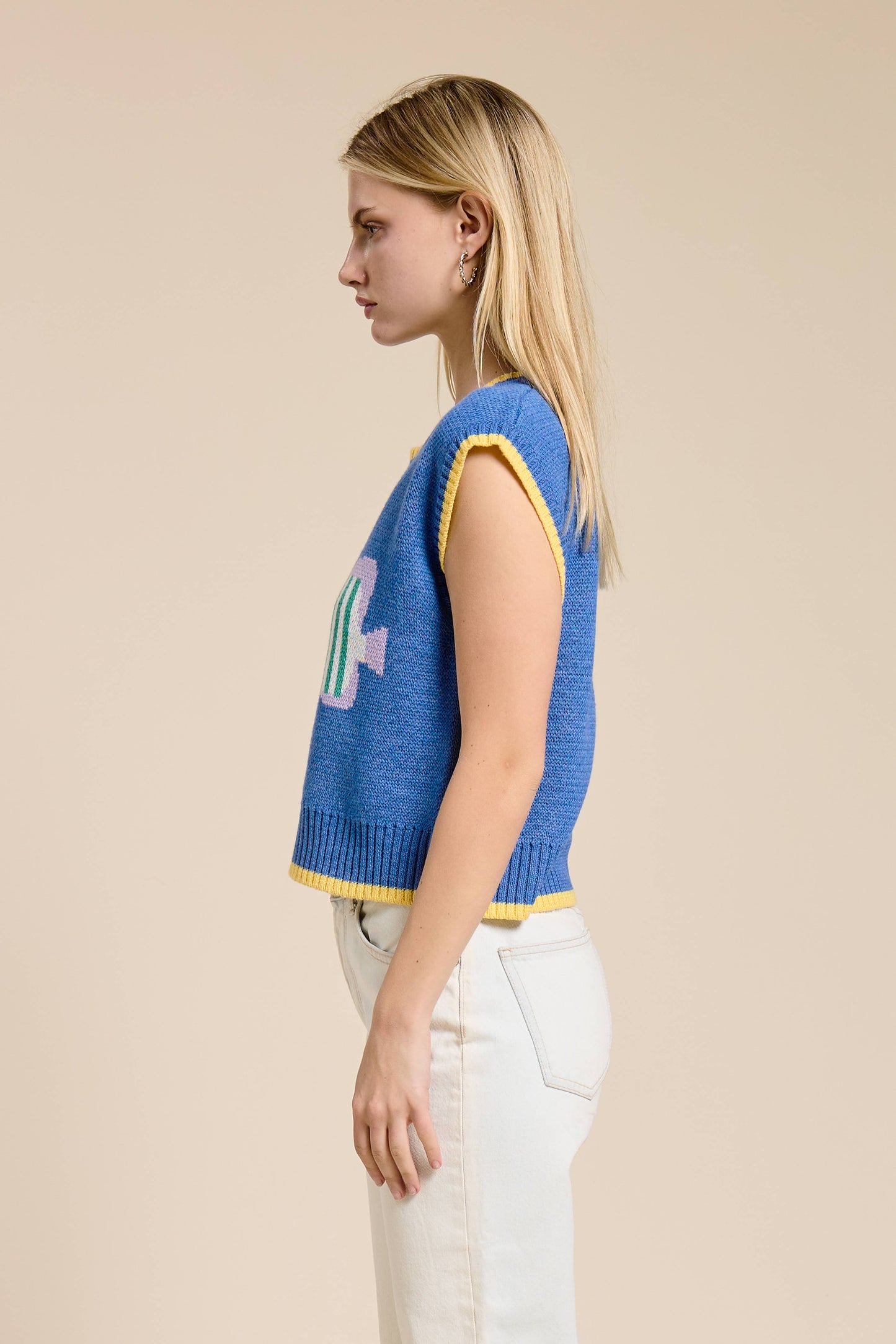 Deep Sea Sweater Vest Top