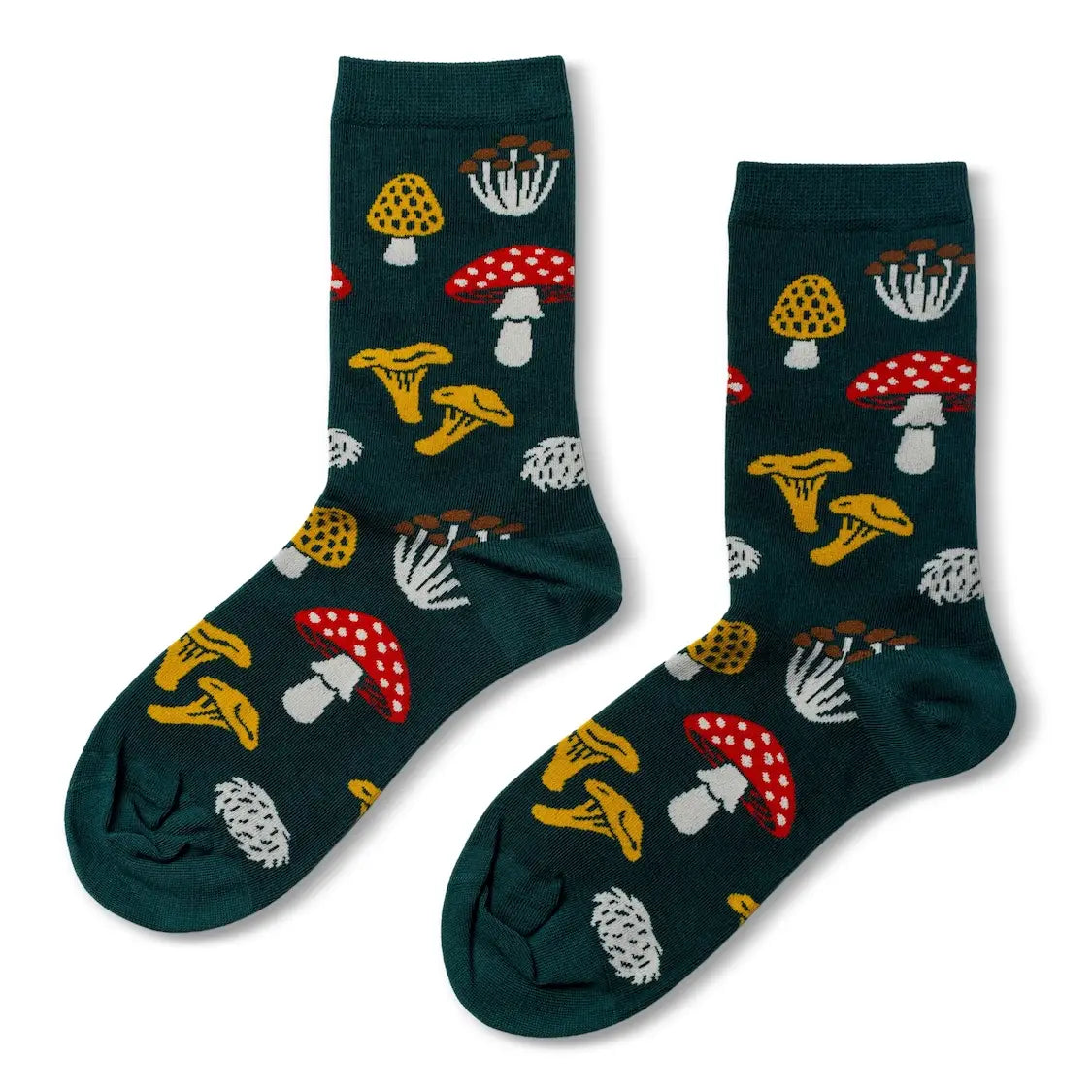 Forest Fungi Mushroom - Small Crew Socks